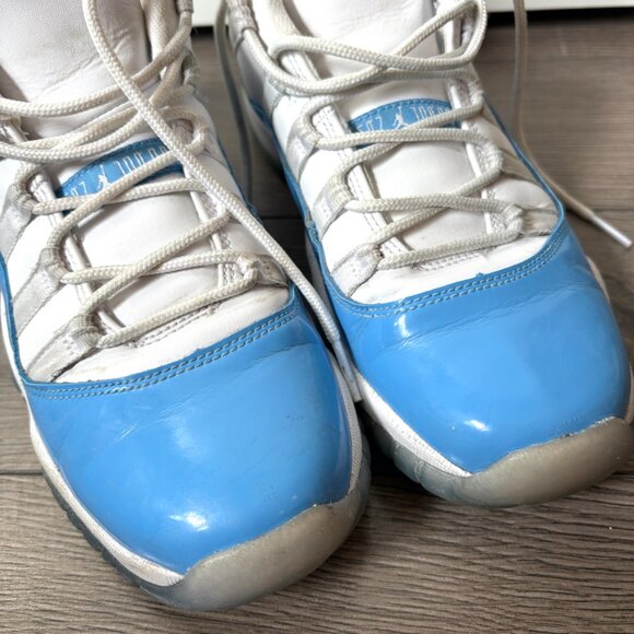 Nike Air Jordan 11 Retro Low White University Blue UNC - 6.5 Y - Picture 8 of 8